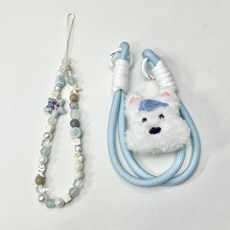 【MINI12透明外殼】instax水晶殼拍立得硬殼相機保護殼殼子鏈條, 1個, 藍白短繩+西高地+海風藍掛繩【沒有課】:Mini11