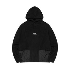 엘엠씨 ACTIVE GEAR CURVED POLAR FLEECE HOODIE black 323651