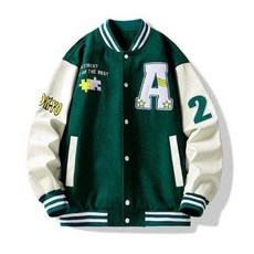 야구점퍼 과잠바 배색 스타디움 자켓 남녀공용 대학생 점퍼 hol+833TN