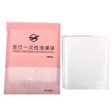 泡澡袋 浴缸套 升級加厚款一次性泡澡袋 防菌便攜, 1個, 1入(獨立包裝)