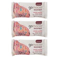 gomacro 腰果焦糖無麩質蛋白棒, 3個, 60克