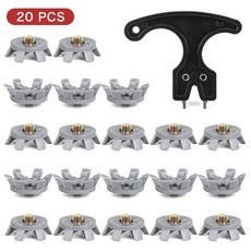 골프화 스파이크 4색 범용 교체 가능 TPU 골프 운동화 스파이크, 20개, 회색