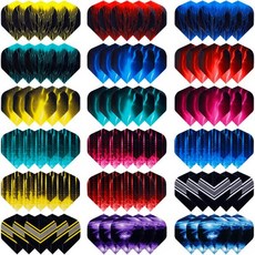 Deetenks 다트플라이트 다트날개 90PCS 다트 항공편 소프트 팁 스틸 다트용 깃털 꼬리 날개 교체, Color4