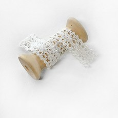 (대용량 10마) 2cm 토숀레이스 면레이스 장식레이스 스칼랩레이스 (900cm), 1개, 화이트