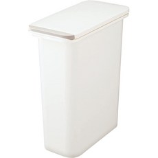 RISU H&H 雙重防臭按壓式垃圾桶 20L, 白色