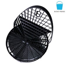 버킷프렌즈 버킷가드(거름망)+버킷보드(빨래판), 버킷가드-블랙, 버킷보드-블랙