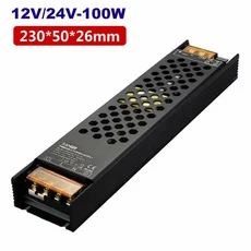 DC12V/24V 60W 100W 디밍 가능 LED 드라이버 알루미늄 트라이악 및 0-10V 전원 공급 장치 조명 변압기, 05 100W, 01 24V