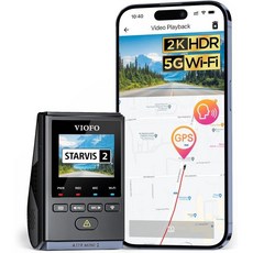 VIOFO 비오포 대시캠 A119 미니 2 전면 27K 5GHz Wi-Fi 2K 60fpsHDR 30fps 음성 제어 스타비스 향상된 야간 시야 15인치 LCD 은폐형 차량용, A119 Mini 2