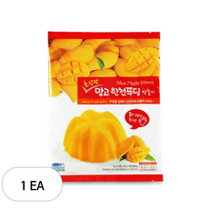 밀양한천 블루메이드 초간단 망고 한천푸딩만들기, 망고향믹스 4p + 망고주스 4p, 1세트