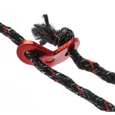 신라Pick 컬러 스토퍼 땅콩모양 1P 캠핑로프스토퍼, 실버