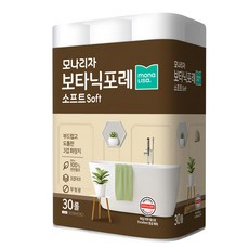 모나리자 보타닉포레 소프트 천연펄프 화장지, 30m, 30개입, 1개