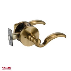 유진 8569 CF 황갈색 목문 방문손잡이 욕실용 도어용dkl4+4SDp, 상세페이지 참조, 1개