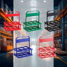 컵 캐리어 6구 캔이송함 캔수납박스 야외용캐리어 음료이동 캔드링크홀더 피크닉박스, 레드