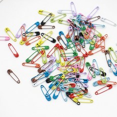 (인형소품) 5mm 미니옷핀 컬러옷핀 단수핀 뜨개마커, 옐로우, 10개