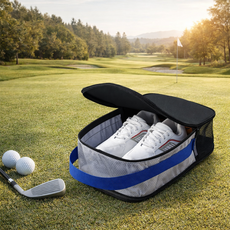 앤루프 2단 분리형 골프 슈즈백 신발주머니, 1개, 블루