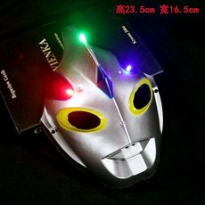 發光賽羅奧特曼面具兒童發光寶劍玩具 - 歐布羅索烈火奧特曼刀劍角色扮演套裝, 迪迦面具, 1個
