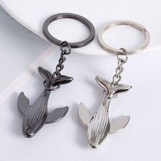 新款鯨魚鑰匙扣蹦迪個性ins潮嘻哈掛件吊墜百搭配飾情侶包包掛件, 1個, 情侶鯨魚鑰匙扣一對