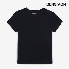 벤시몽 베이직 리브드 반팔 티셔츠 (BS5STS502NV) 3271140