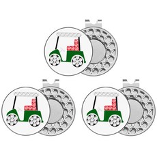 지칸디 골프 볼마크 자석클립 포함 3개세트, 카트, 3개