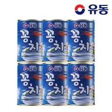 유동 꽁치, 6개, 400g