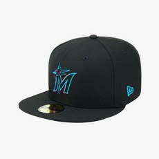 뉴에라 남녀공용 59FIFTY 어센틱 마이애미 말린스 MLB 모자