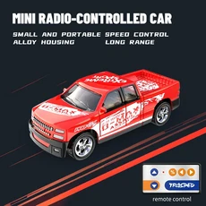 1 64 합금 비례 원격 제어 차량 모델 2.4GHz 시뮬레이션 RC 자동차 트레일러 SUV 드리프트 전기 선물, A-5501C red