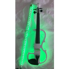 전자 바이올린 공연용 무대 악기 연습 레슨 크리스탈, 1개, 단색 조명 B 초록, 기본 모델명/품번