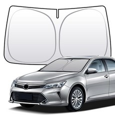 토요타 캠리 XV80 2024-현재와 호환되는 두꺼운 2중 전면 앞유리 햇빛 가리개 접이식 맞춤형 핏 가리개 블록 99% 열 자동차 내부를 시원하게 유지Camry 2024-