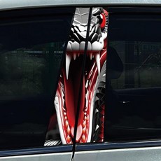 화이트 로터스 바이퍼 자동차 스티커 도어 필러 데칼 방수 센터 컬럼 스크래치 커버 장식, 1개, 1. SN 131