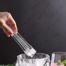 亞剋力冰桶【6入】商用香檳桶 塑料冰桶 酒吧ktv小冰粒桶 高顔值透明冰桶 鑽石 八角 冰花, 1個, 亞剋力 冰夾【1個】