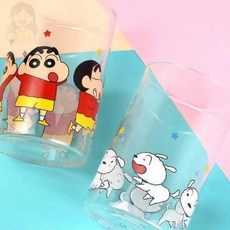 쏘굿픽 유리컵 짱구는못말려, 와글흰둥이