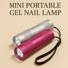 엘렌 휴대용 UV LED 셀프 젤 네일 램프 파츠 팁, 1개, 실버