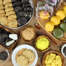 [천사푸드]하람떡방 쫄깃쫄깃한 쑥인절미떡 외 5종 골라담기, 흑임자찹쌀떡1.2kg, 1.2kg, 1개