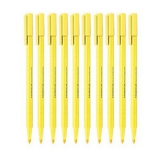 스테들러 파스텔 트리플러스 삼각형광펜 362 C-100, 파스텔 옐로우, 10개입