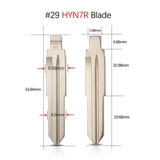 현대 호환 Verna I30 IX35 KD 원격 자동차 키 블레이드 기아 호환 리오 Spotage K2 K3 K5에 10Pcs HY20 TOY