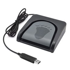 IKKEGOL 업그레이드된 프로 USB 페달 풋 더블 키 2 컨트롤 스위치 어셈블리 버튼, Single Pedal