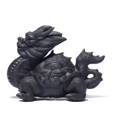 紫砂茶寵擺件茶道可養裝飾, 1個, 黑金砂:如圖所示