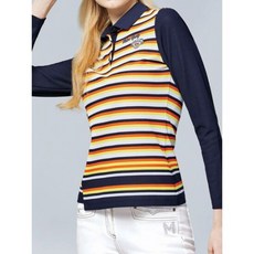 마코 (여성)ST 배색 카라 티셔츠_MMW1TS04 3081145