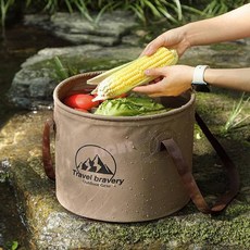 노드룸 20L 바스켓 설거지가방 아이스버킷, 카키