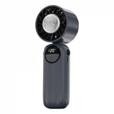 오스틱니 2026 NEW 초특가 아이스팩 고속 팬 반도체 냉각 휴대용 소형 팬 저소음 휴대용 충전식 접이식 소형 팬, 5CM, 검은색