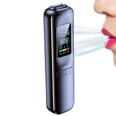 알코올 휴대용 디지털 분석기 USB 충전식 비접촉식 기기 고화질 디스플레이용 가정용 음주 측정기, 01 CN, 1개