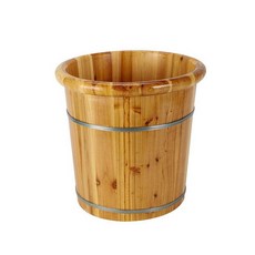 편백 족욕통 욕실 바가지 발찜질 세숫대야 히노끼 나무, 30cm 양면 뚜껑형, 기본 모델명/품번