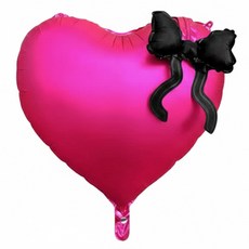 미니리본 22인치 러블리 하트 풍선, 1개, 푸치샤