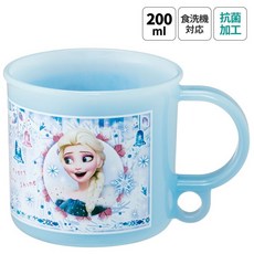 Skater 迪士尼公主兒童水杯 200ml 日本製塑膠杯 洗碗機適用 附掛孔, 1個