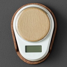다도용 저울 정밀 디지털 휴대용 계량기 보이차 찻잎 녹차 소형 계량저울, 기본 모델명/품번, 티 저울 화이트 + 호두나무 쟁반, 1kg