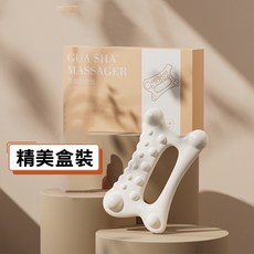 撥筋棒 按摩梳 指壓板 小腿按摩 開背按摩 全身刮痧 促進血液循環, 1個, 臉部按摩刮痧板 一入盒裝