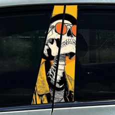 핑크 해골 머리 자동차 스티커 필러 커버 흠집 방수 내구성 장식 자동 데칼, 4. SK 425, A. 1 PC