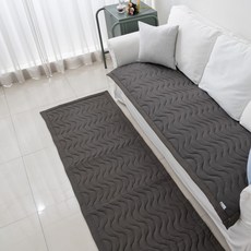 물결 쇼파패드 + 미끄럼방지패드 세트 2인용 3인용 4인용 돌쇼파용