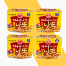 오뚜기 제주콩 생감귤 낫또 171g 냉장낫또 발효식품, 4개