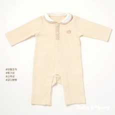 [출산백일돌선물] 곰돌이 올인원 슈트 ( 엉덩이 곰돌이얼굴패치가 너무 귀여운 아기옷) (베이비베이커리 본사/오후5시 이전 주문건 당일출고), 1개